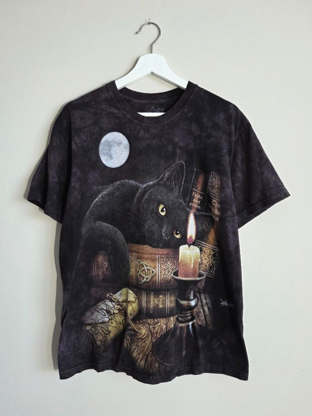 The Mountain Full Moon Candle Cat Shirt